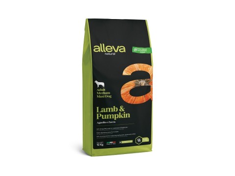 Alleva Natural Dog Adult Lamb & Pumpkin medium/maxi 12kg