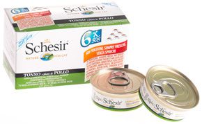 24066_Vlazna hrana za macke Schesir multipack tuna i piletina 6x50gr