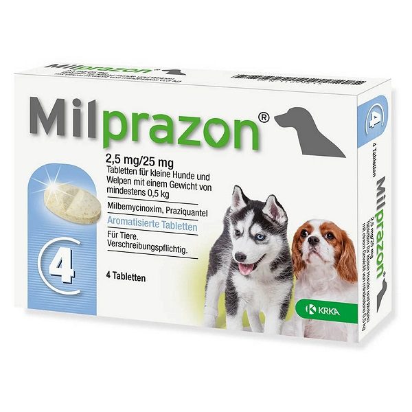 Milprazon za pse 2,5 mg/25mg- 1 tableta