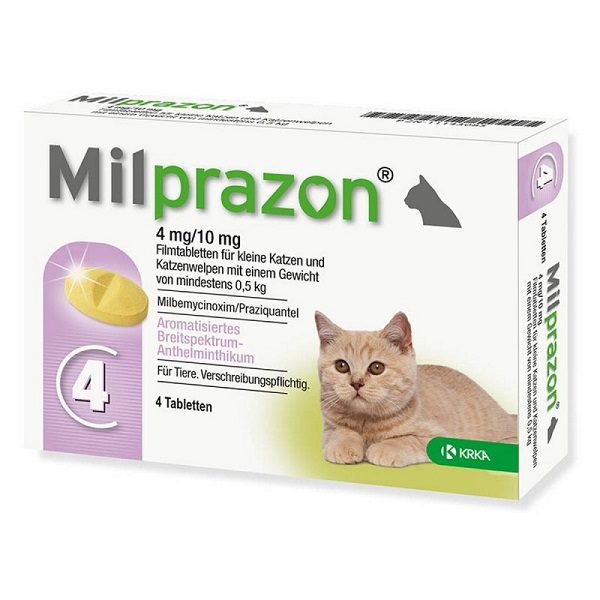 Milprazon 4/10 za mačke do 2.5kg- 1 tableta