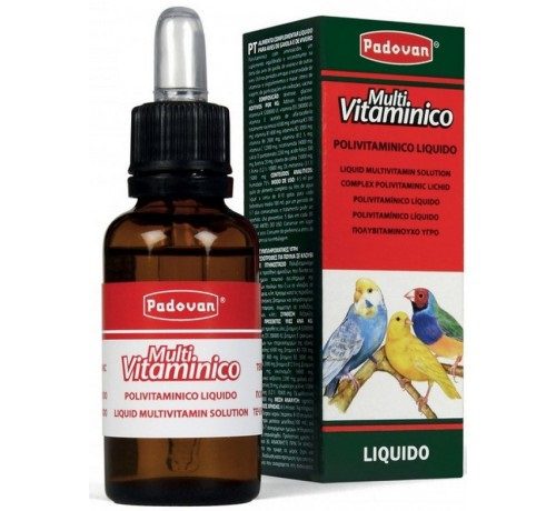Padovan Multivitaminico 30ml mineralnovitaminski dodatak za ptice