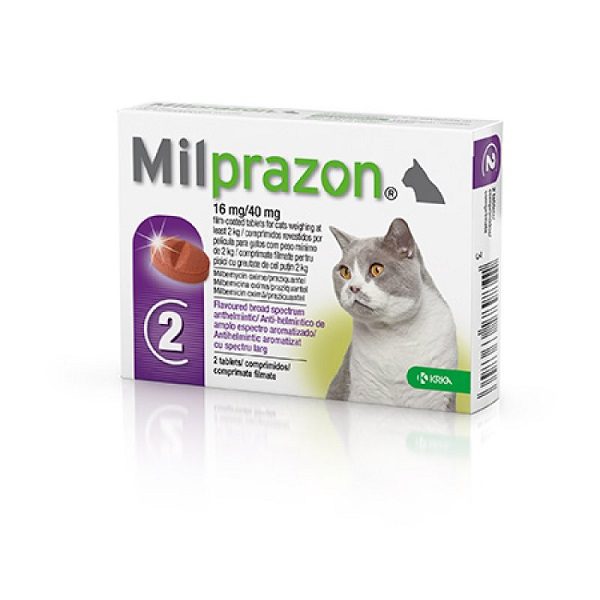 Milprazon 4/10 za mačke do 2.5kg- 1 tableta